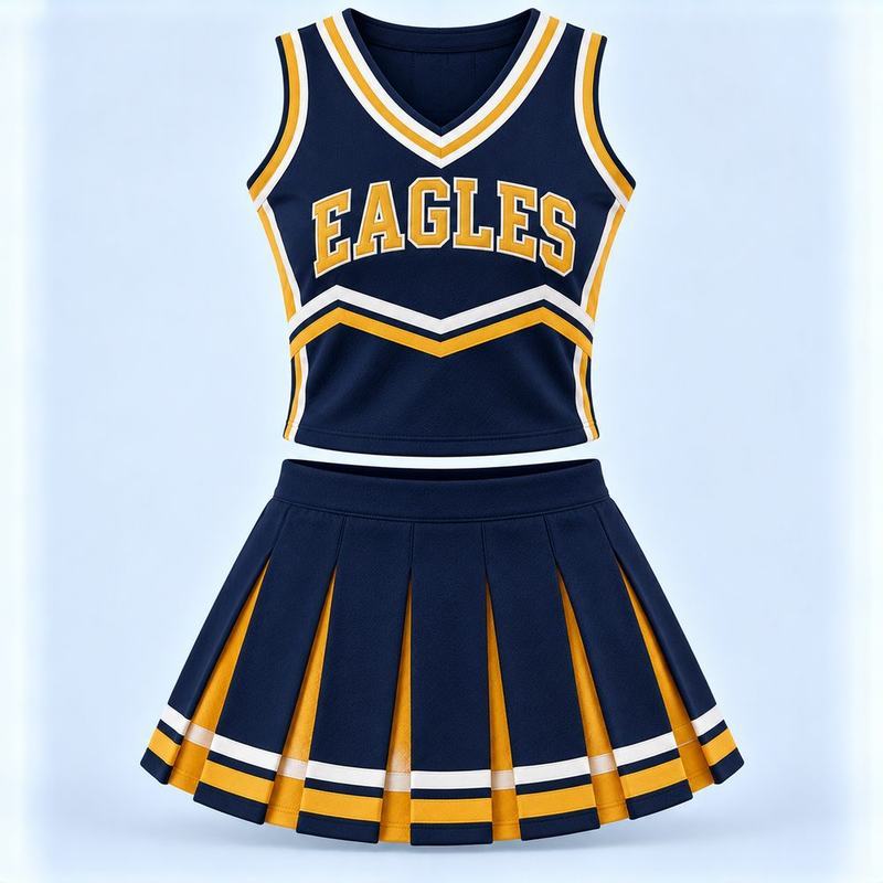 Cheerleading Uniform Set (Top & Skirt)